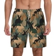 thumbnail image 2 of Goofa Camouflage Rabbit Printed Men's Swim Trunks Board Shorts Quick Dry Mens Swimming Trunks with Compression Liner,Breathable Fit Hawaii Beach Shorts-3X-Large, 2 of 9