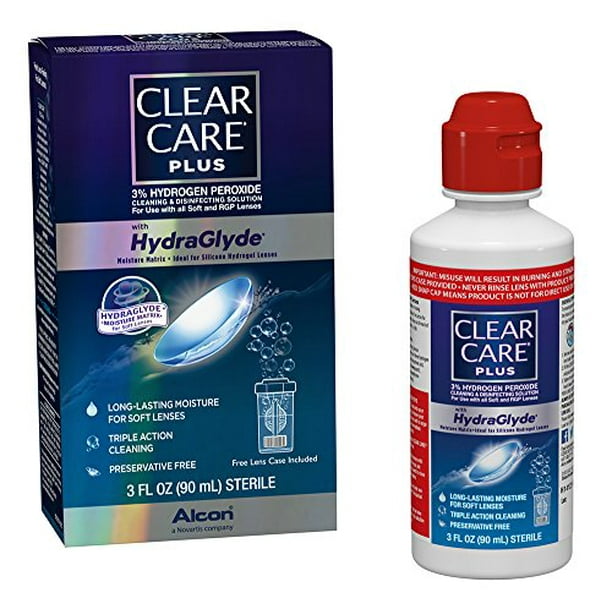 Clear Care Pack de Voyage Plus Cleaning et Disinfecting Solution, 3 Onces
