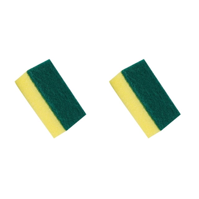 Bearachild 10/20 piezas esponja de limpieza cocina esponja mágica borrador limpiador olla vajilla hogar baño limpieza esponja herramientas amarillo + verde PC 1 2piezas