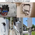 thumbnail image 4 of Electrical Box, Outdoor Waterproof Box IP65 Junction Box with Reserved Holes,Project Box Power Cord, 4 of 5