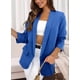 thumbnail image 3 of Blazer PRETTYGARDEN para mujer 2024, otoño, frente abierto, azul, 3 of 6