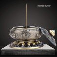thumbnail image 3 of Tibet Incense Burner Incense Model, Aluminum Alloy - Burner Artistic Carved Container(Bronze), 3 of 4