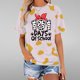 thumbnail image 1 of Fiudx Ropa de Mujer Top de Manga Corta con Cuello Redondo y Estampado de Caballos Regular Sexy de Verano para Mujer, 1 of 5