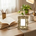 thumbnail image 6 of Gold Pearl Vintage Lace Photo Frame,Antique Bronze Decorative Picture Frame – Delicate Lace Engraving,Pearlescent Texture for Desktop & Craft Decor, 6 of 6