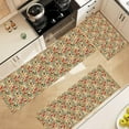 thumbnail image 5 of Boho Mushroom Print Kitchen Rugs Sets of 3,Non Slip Rubber Kitchen Mats for Floor Vintage Farmhouse Washable Kitchen Area Rugs Floor Carpet Runners for Hallway Laundry Room, 5 of 6