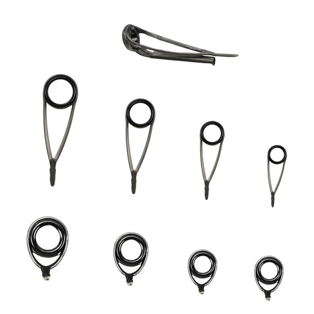 Ensemble de Guide de Canne à Pêche, Robuste Tige de Réparation de Remplacement en Acier Inoxydable en Céramique