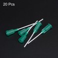 thumbnail image 3 of 20uds 18G Dispensadoras Agujas, 1" PTFE Pegamento Aguja Romo Tubo Puntas con PP Flexible Aguja para Líquido Pegamento Pistola, Verde, 3 of 7
