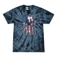 thumbnail image 1 of Wild Bobby, Smiling American Flag Skull, Pop Culture, Tie-Dye Tees, Spiral Navy, X-Large, 1 of 3