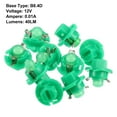 thumbnail image 6 of 10pcs DC 12V T5 B8.4D LED Lights Dashboard Light Green for Car Internal, 6 of 6