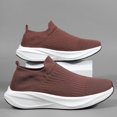 thumbnail image 5 of Men's Slip On Sock Walking Shoes Knit Upper Thick Cushioned Sole Casual Sneakers for Daily Commute, 5 of 8