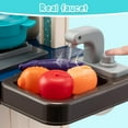 thumbnail image 4 of RUVINCE 53pcs Kids Kitchen Playset Chef's Cooking Stove Play Sink Oven Kitchen Toys with Realistic Lights&Sounds Pretend Play Toys for Toddlers, 4 of 5