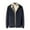 Grey, variant on Penkiiy Jackets for Men Men's Casual Lamb Fleece Jacket Stand Collar Long Sleeve Zipper Pocket Solid Tops Plus Fleece Coath Gray Coats