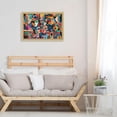 thumbnail image 5 of Wooden Jigsaw Puzzle 1000 Pieces Abstract Human Faces Print, Zigsaw with Alphabet Partition Storage Bag Easy to Solve, Fun Family Game Creative Gift for Friends Parents Grandparents, 5 of 6