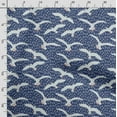 thumbnail image 3 of Soimoi Bird Print Silk Fabric Decor Sewing Fabric By The Yard 42 Inch WideDecorative Fabric For Shirts Suits Ties Blue, 3 of 5