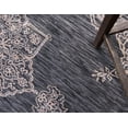 thumbnail image 5 of Rugs.com Outdoor Traditional Collection Rug – 6 Ft Runner Charcoal Gray Flatweave Rug Perfect For Hallways, Entryways, 5 of 5