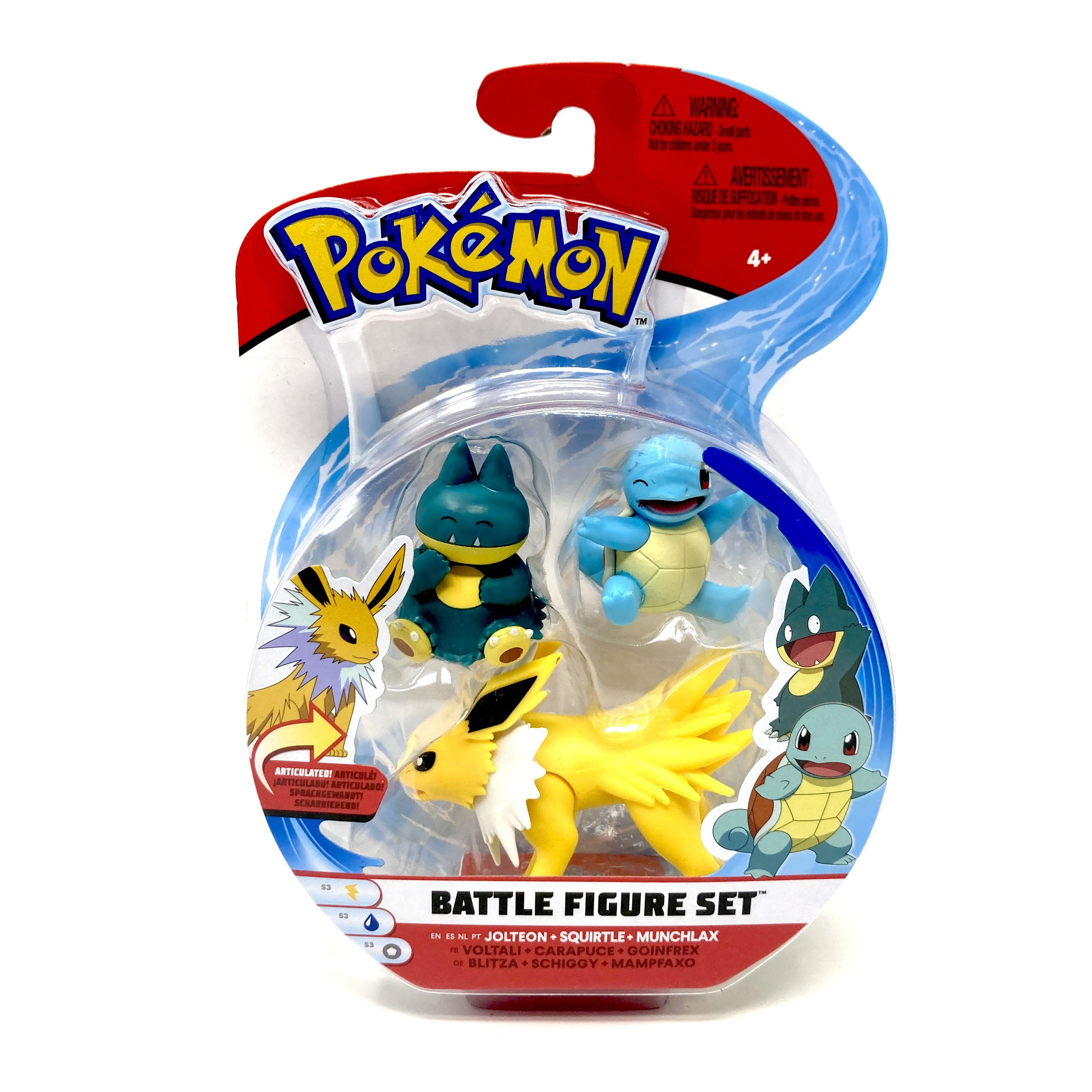Pokemon Battle Figure Set Jolteon Squirtle Munchlax Figures Walmart Com