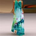 thumbnail image 5 of 2024 Elegant Women's Dresses Flower Summer Fashion Noble Lady Loose Retro V-neck Butterfly Party Dress Vesido Mujer Robe Y2K S-, 5 of 6