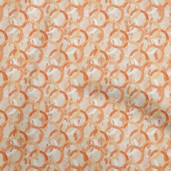 oneOone Cotton Cambric Orange Fabric Abstracts Quilting Supplies Print Sewing Fabric By The Yard 42 Inch Wide