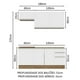 thumbnail image 3 of Cocina Integral MADESA 180cm Marrón/Blanco Glamy, 3 of 5