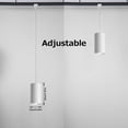 thumbnail image 3 of FSLiving 18W LED Track Linear Look White Pendant Lights H-Type Track Light with Adjustable Height Industrial LED Linear Style for Dining Room 1 Light Idea for Large Plant Light Customizable, 3 of 9