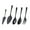 Black, variant on Buffet Serving Utensils Set, Stainless Steel 10" Serving Spoons Slotted Spoon Fork Sets, Cake Spatula for Kitchen Wedding Party