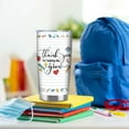 thumbnail image 6 of Teacher Appreciation Gifts Best Teacher Gifts for Women Back to School Tumbler Thank You Gifts Back to School Christmas Gifts for Teacher Coffee Mug Stainless Steel Tumbler with Lid And Straws 20oz, 6 of 6