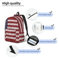 thumbnail image 4 of Yiaed America Flag Glitter Print Backpack, Premium Laptop Backpack, Travel Backpack for Women, Lightweight Backpacks, Comfortable Back Pack-Small, 4 of 7