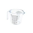thumbnail image 2 of Naiovety Juego de 3 tazas medidoras de plástico transparente para el hogar, cocina, hornear, harina, azúcar, jarras de agua con básculas Herramientas y accesorios para hornear, 2 of 6
