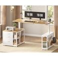 thumbnail image 7 of 61" Electric Standing Desk with 3 Fabric Drawers, Height Adjustable Computer Desk for Home Office, 7 of 7