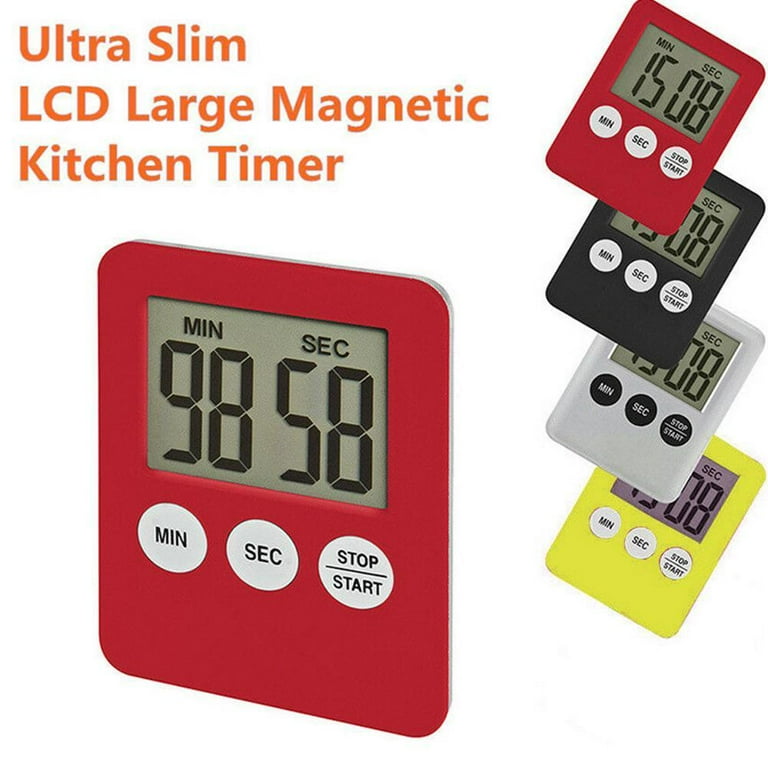 Large LCD Digital Kitchen Cooking Timer Count-Down Magnetic x 1