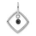 thumbnail image 4 of 14K White Gold Black Diamond Pendant (0.15Cttw), 4 of 7