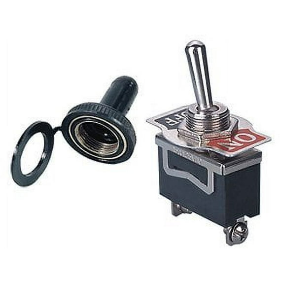 Heavy Duty Toggle Switch With Rubber Boot SPST 20 Amp