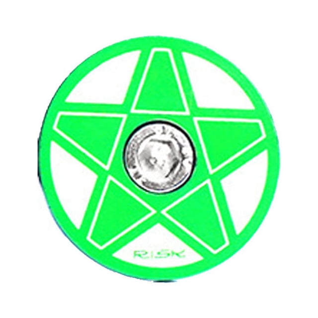 Soidarity RISK Road Bike Professional Headset Cover Impermeable Atractivo Resistente al desgaste 28.6mm Front Fork Ciclismo Auriculares Accesorios Ciclismo Verde Pentagonal Soidarity OD026054-03