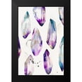 thumbnail image 2 of Isabelle Z 11x14 Black Modern Framed Museum Art Print Titled - Purple Gemstones I, 2 of 5