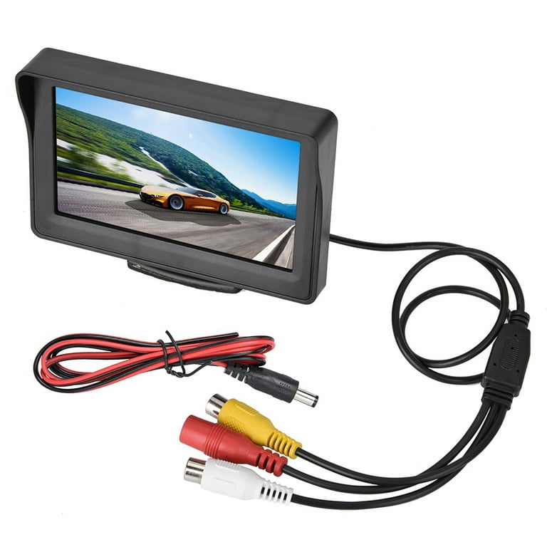 LCD Display, Plug And Play Easy To Install And Use Car Rear View Monitor  With 4.3-inch For Car Backup Camera 