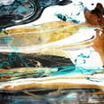 thumbnail image 3 of Villa, Mlli 12x12 Black Modern Framed Museum Art Print Titled - Teal Desert Mate, 3 of 5