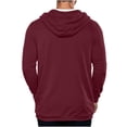 thumbnail image 5 of Horkkom Zip Up Hoodie Men Fall Outfits Plain Workout Hoodie Thin Casual Sweatshirt with Pockets L, 5 of 5