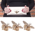thumbnail image 4 of Clasp Turn Lock, 3 Pcs Bee Shape Alloy Material Purse Lock  For Suitcases, 4 of 8