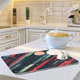 thumbnail image 6 of Yayeee Dish Drying Mat for Kitchen Counter 16"x18" Microfiber Absorbent Pad, Stars Abstract Lines, 6 of 7