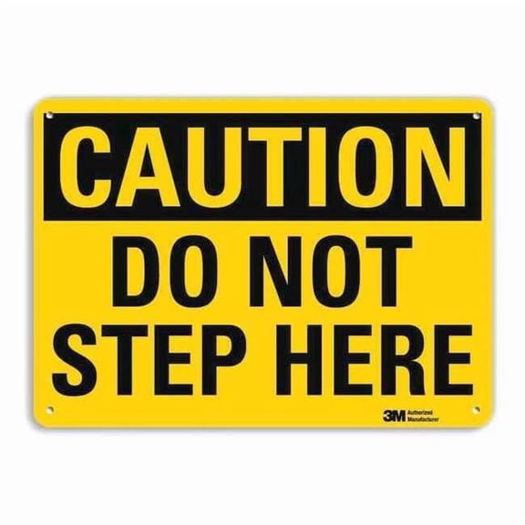 Lyle Safety Sign,10 in x 14 in,Aluminum U4-1204-RA_14X10