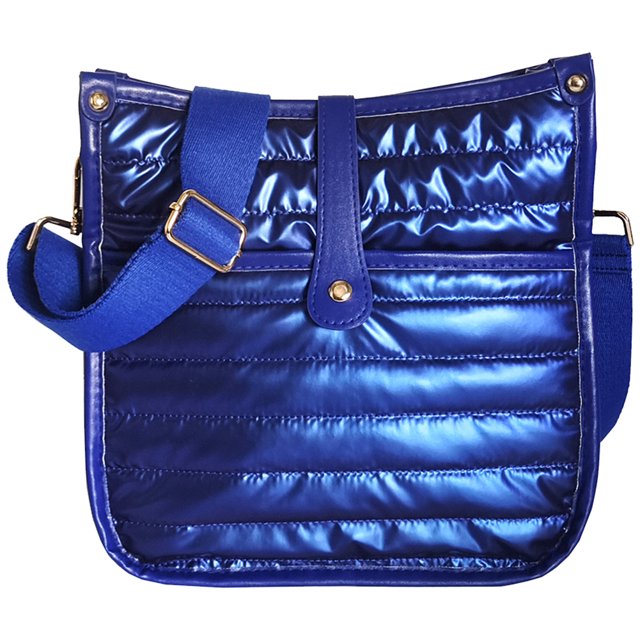 Bolso bandolera Tmvgtek para mujer acolchado de gran capacidad de invierno color sólido suave