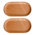 thumbnail image 1 of 2Pcs Wooden Tray Solid Wood Serving Tray Bathroom Tray Rectangle Small Platter Tea Tray Coffee Table Tray, 1 of 5