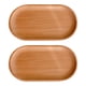 thumbnail image 1 of Bandeja de madera maciza para servir, bandeja de baño rectangular pequeña, bandeja de té, mesa de centro, 2 uds., 1 of 5