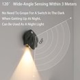 thumbnail image 4 of Tingzi Door Lock Light, Portable Keyhole Wireless Motion Detector Front Door Lock Light, Shell Shaped Smart Led Human Body Induction Light Above Door Key Lock, Doorhandle Key Light Motion Sensor, 4 of 8