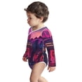 thumbnail image 3 of Xecao Western Style Dinosaur Print Baby unisex-baby Cotton Long-sleeve Bodysuits-2 Years, 3 of 6