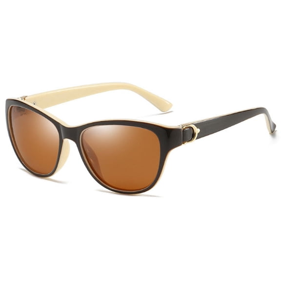 Womens Polarized Sunglasses UV 400 Protection TAC Lenses Enhanced Clarity Strong Plastic Frame 100 Percent Visible Light