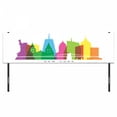 thumbnail image 3 of American Headboard, Landmarks of New York Liberty Empire State Building US Architecture, Upholstered Decorative Metal Bed Headboard with Memory Foam, King Size, Multicolor, by Ambesonne, 3 of 4