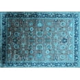 thumbnail image 1 of Ahgly Company Indoor Rectangle Oriental Light Blue Industrial Area Rugs, 6' x 9', 1 of 4
