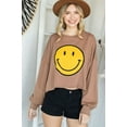 thumbnail image 4 of SMILEY FACE LONG SLEEVE CROP TOP, 4 of 10