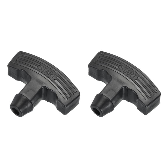 Recoil Handle Pull Starter 2.95"x2.28"x0.94" for Lawn Mower, Engine Power Equipment Fitting Black Pack of 2